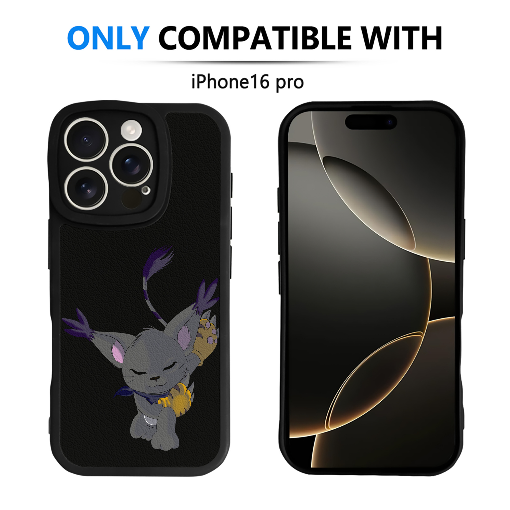（画像用） Digimon デジタルモンスター/デジモン 【iPhone 16シリーズ対応】シリコンスマホケース（レザー調） 材質：シリコン